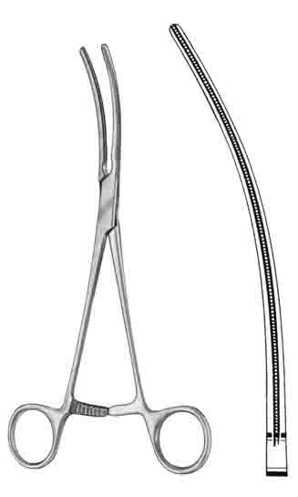 POTTS ATROMAT HEMOSTATİK KLEMP EĞRİ 31CM